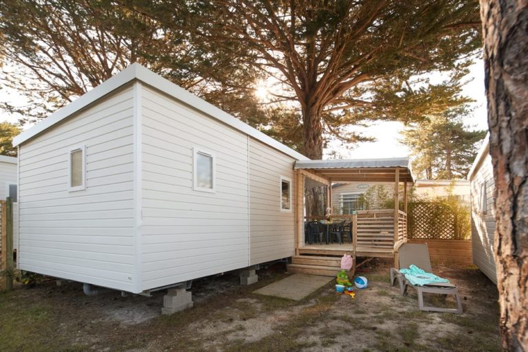 Location mobil-home Confort Déclik 5 personnes au camping Au Soir d'Eté à Mesquer en Loire-Atlantique