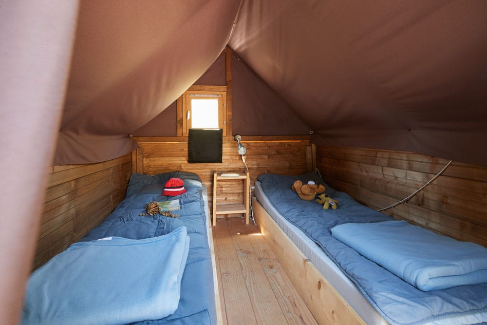 Vue chambre enfants de la tente nid