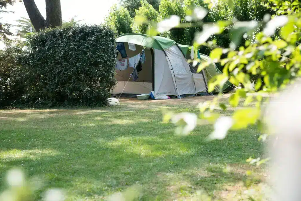 Emplacement nature du Camping Au Soir d'Été