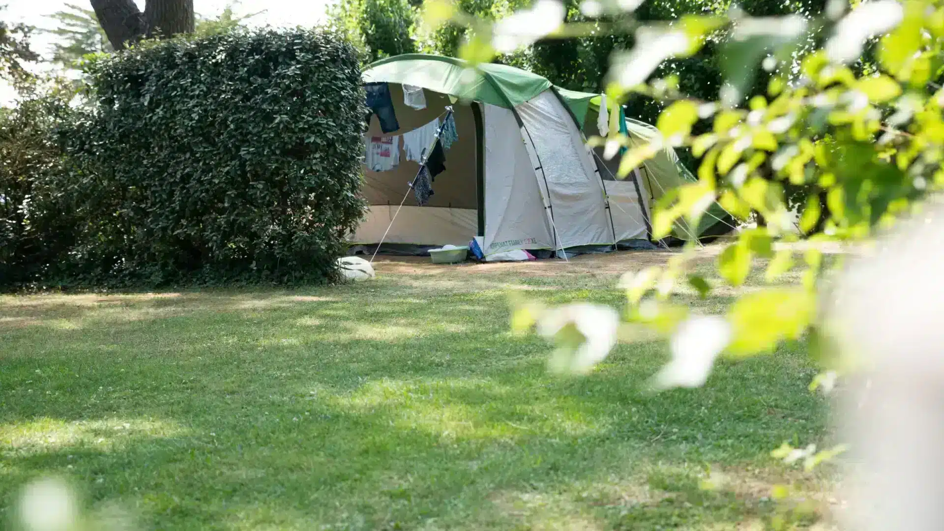 Emplacement nature du Camping Au Soir d'Été