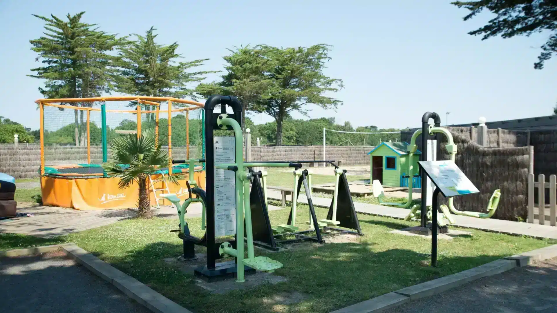 Playground for the little ones at the Au Soir d'Été campsite in Mesquer, Loire-Atlantique