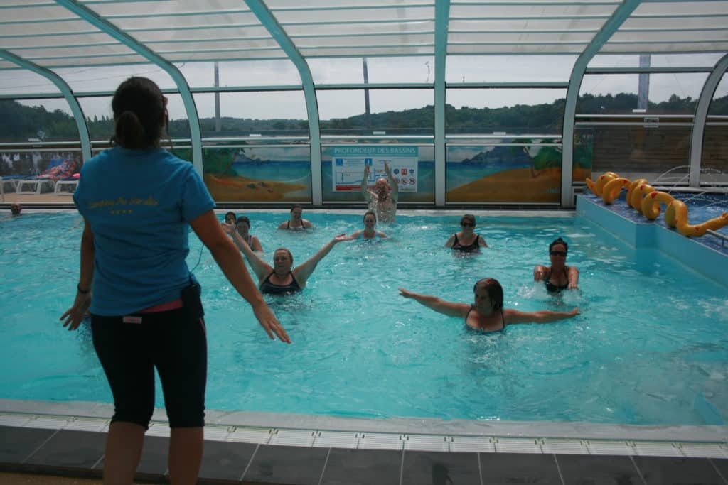 Animations aquatiques au camping Au Soir d'Été à Mesquer en Loire-Atlantique