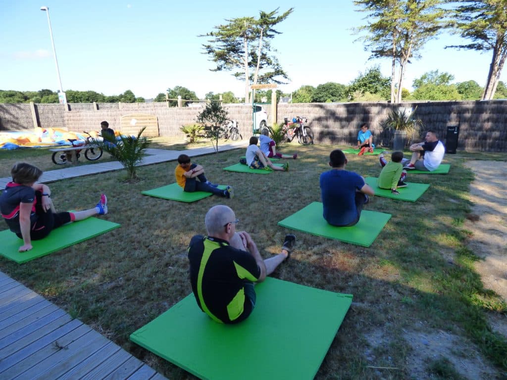 Yoga at the campsite