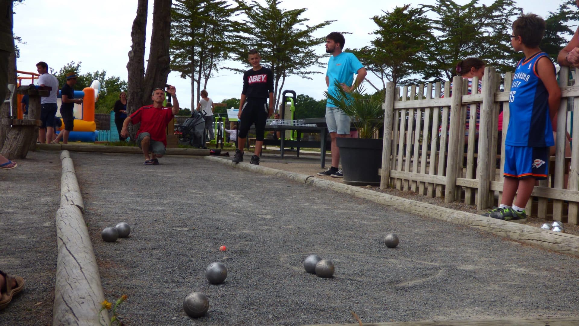 Terrain de pétanque du camping