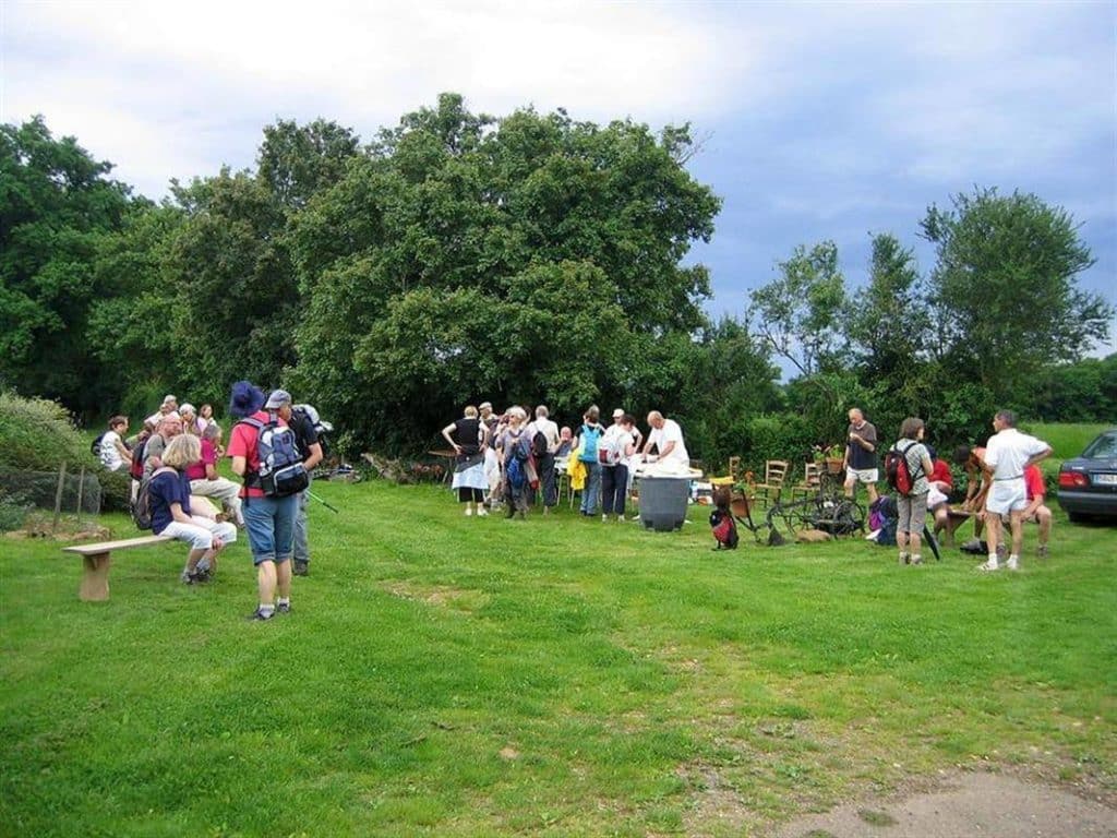 Camping wandelgroep